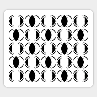 Abstract pattern - black and white. Sticker